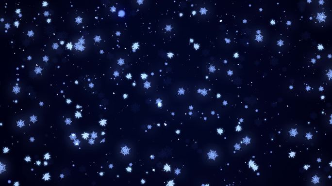 圣诞节雪花背景【蓝色】