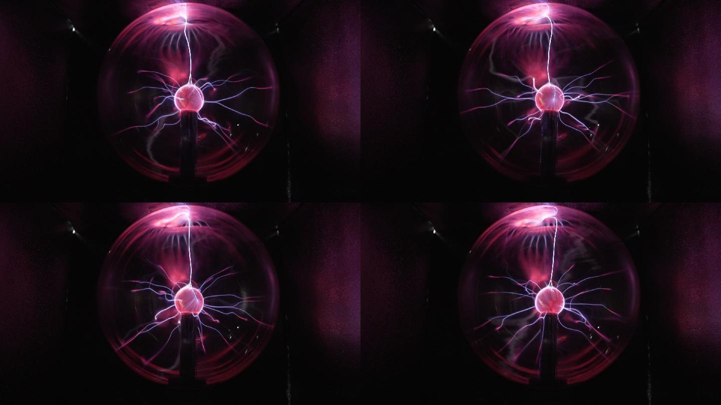 神奇魔幻气氛：高清升格拍摄静电球离子球