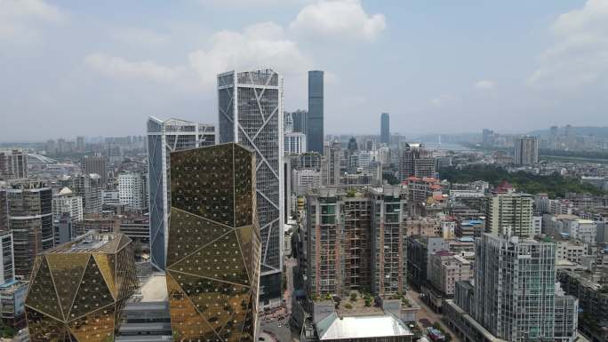 广西柳州城市建设航拍