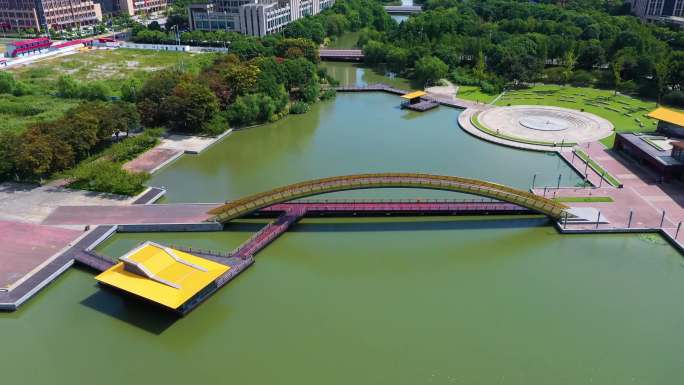 4K昆山花桥城市地标