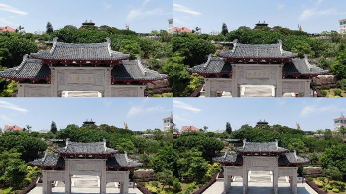 福建莆田湄洲岛5A景区天妃故里航拍