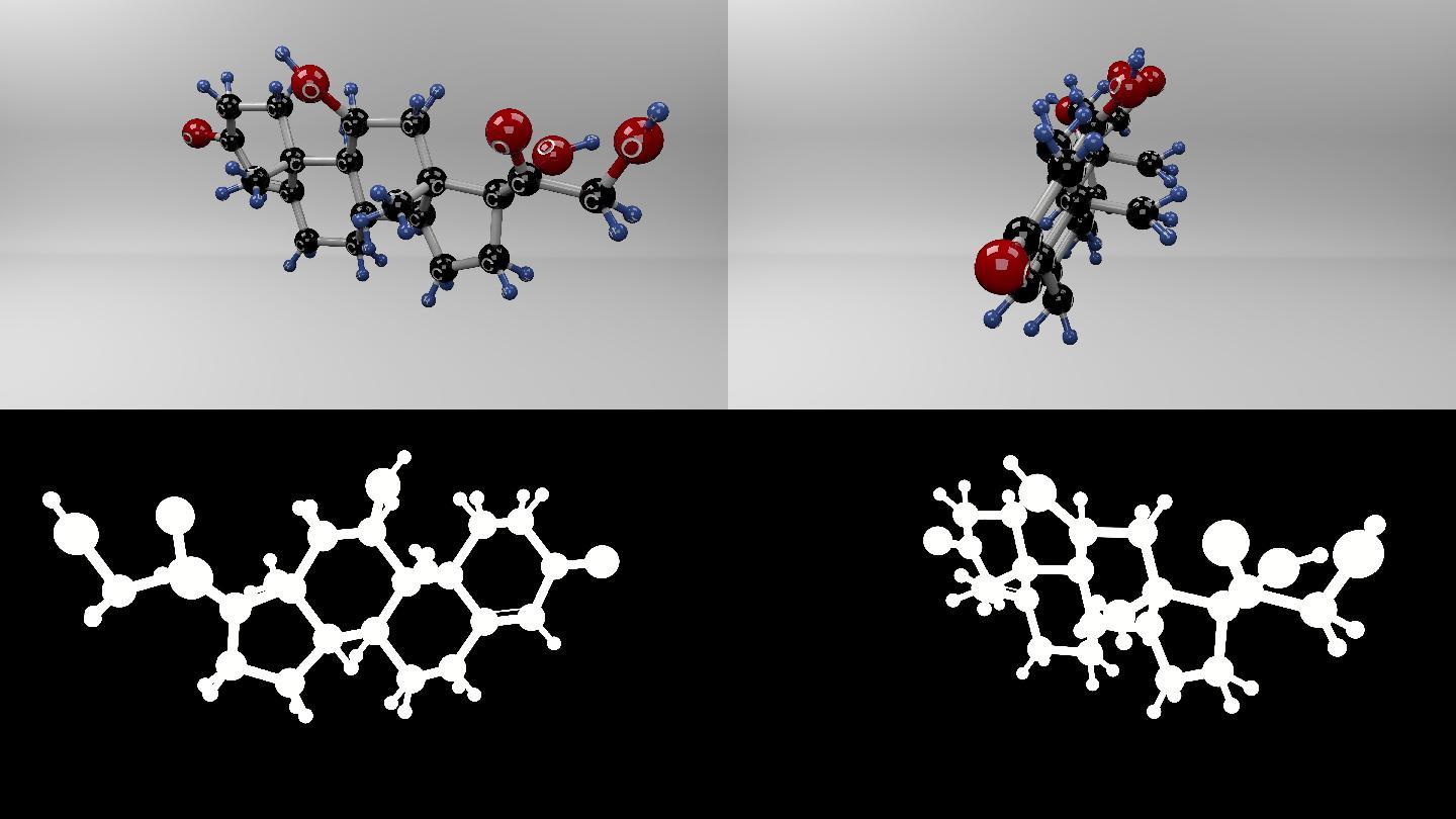 皮质醇分子。