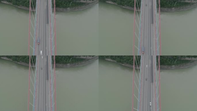 航拍长江大桥