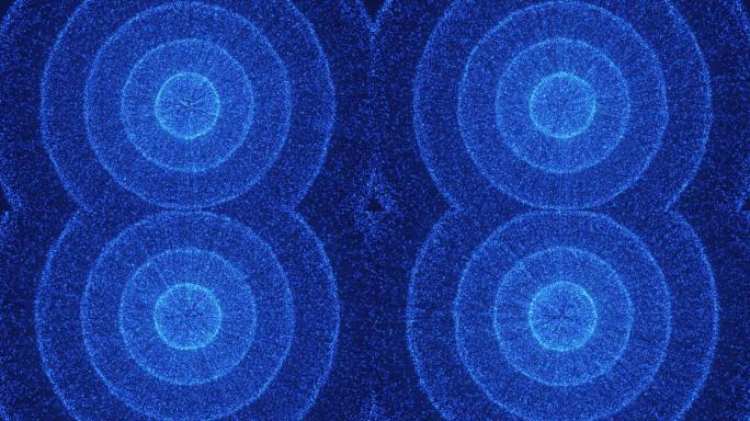 4K高清蓝色科技粒子视频素材
