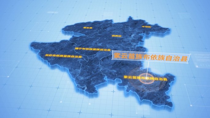 贵州安顺紫云苗族布依族自治县三维地图