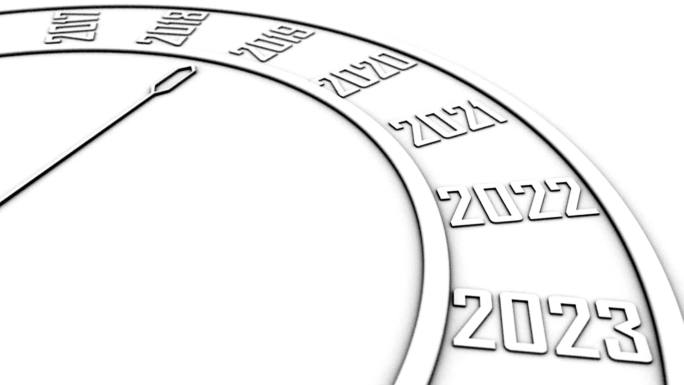 高级年份钟表走动3