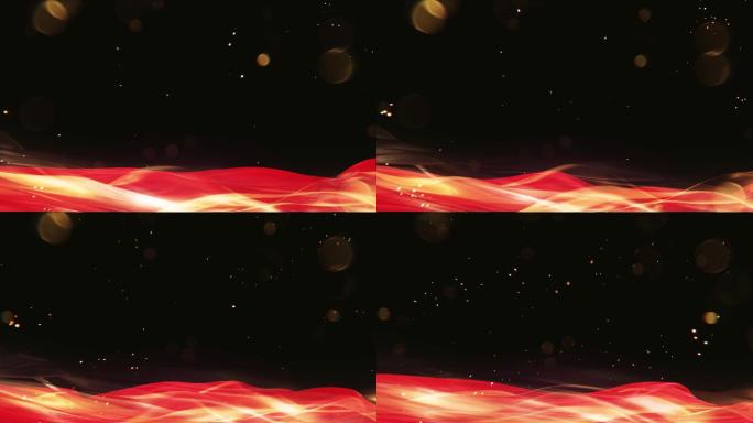 红绸粒子视频框循环成品
