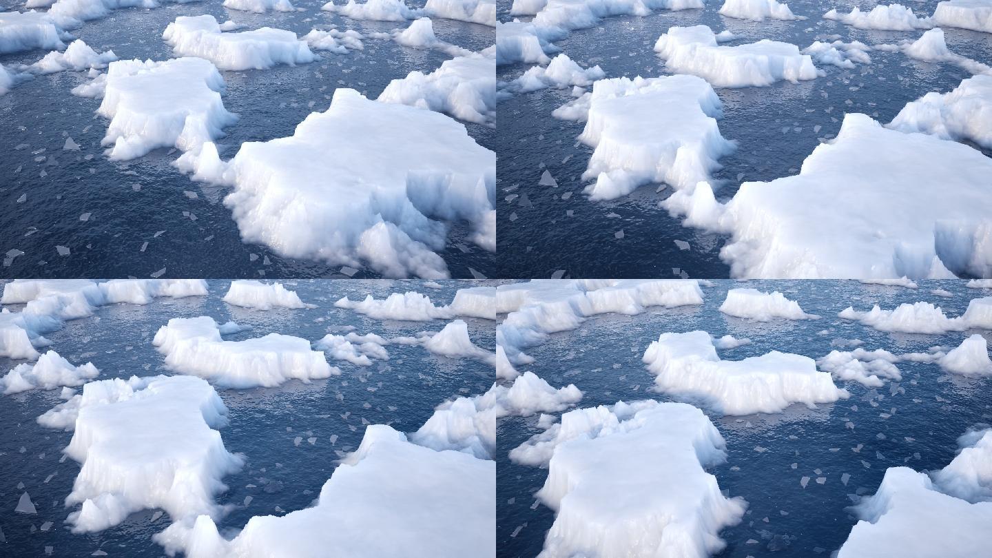 冰川冰山融化