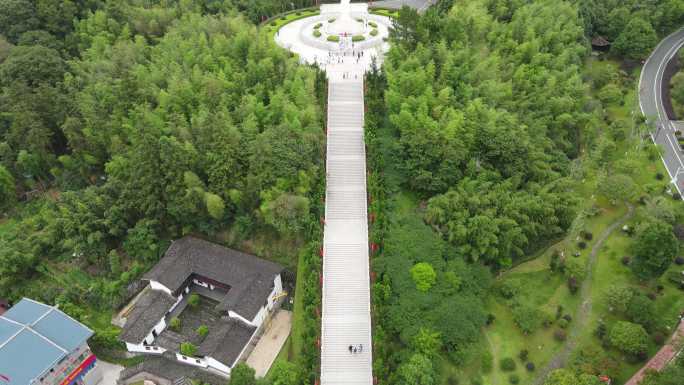 航拍福建莆田古田会议旧址5A景区