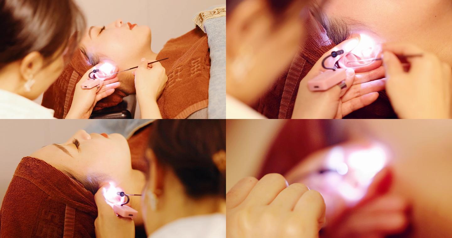 专业采耳4k_4096x2160_高清视频素材下载(编号:6809387)_实拍视频_光