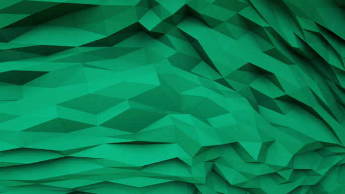 【4K时尚背景】抽象几何空间绿色炫酷环保