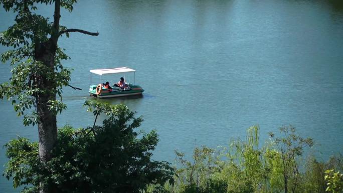 公园划船 划船