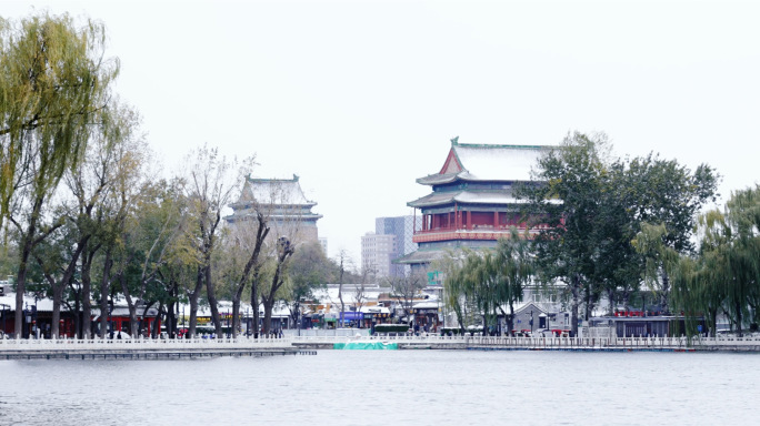 什刹海 后海雪景