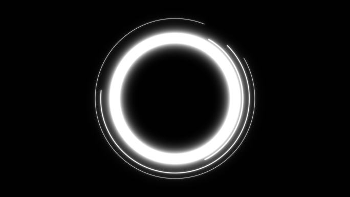 圆环 灯 辉光 圆形辉光 条形灯光圈光环