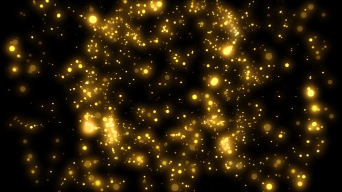 粒子爆炸金色粒子冲击波转场特效
