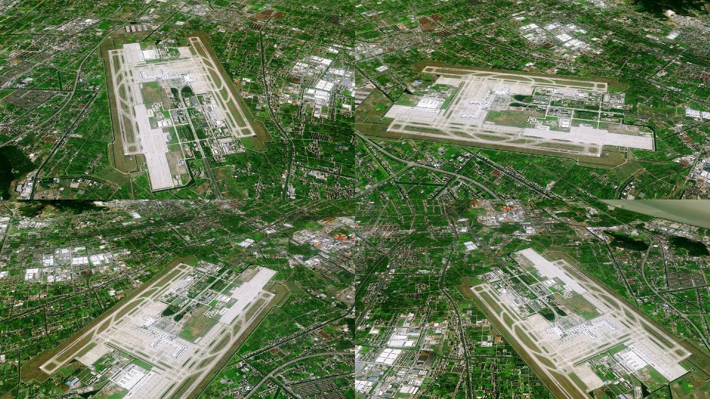 杭州萧山机场卫星地图