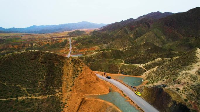 宁夏中卫66号公路航拍随拍