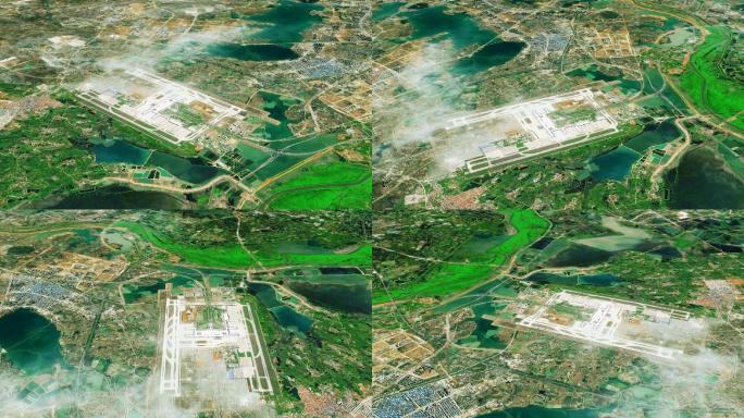 武汉天河国际机场卫星地图