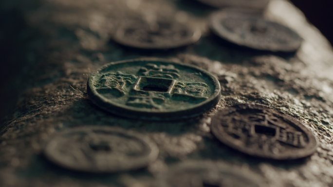 马六甲郑和博物馆里的古钱币