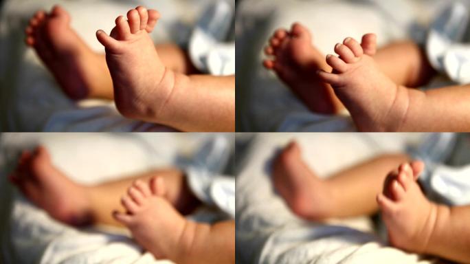 新生婴儿的小脚丫