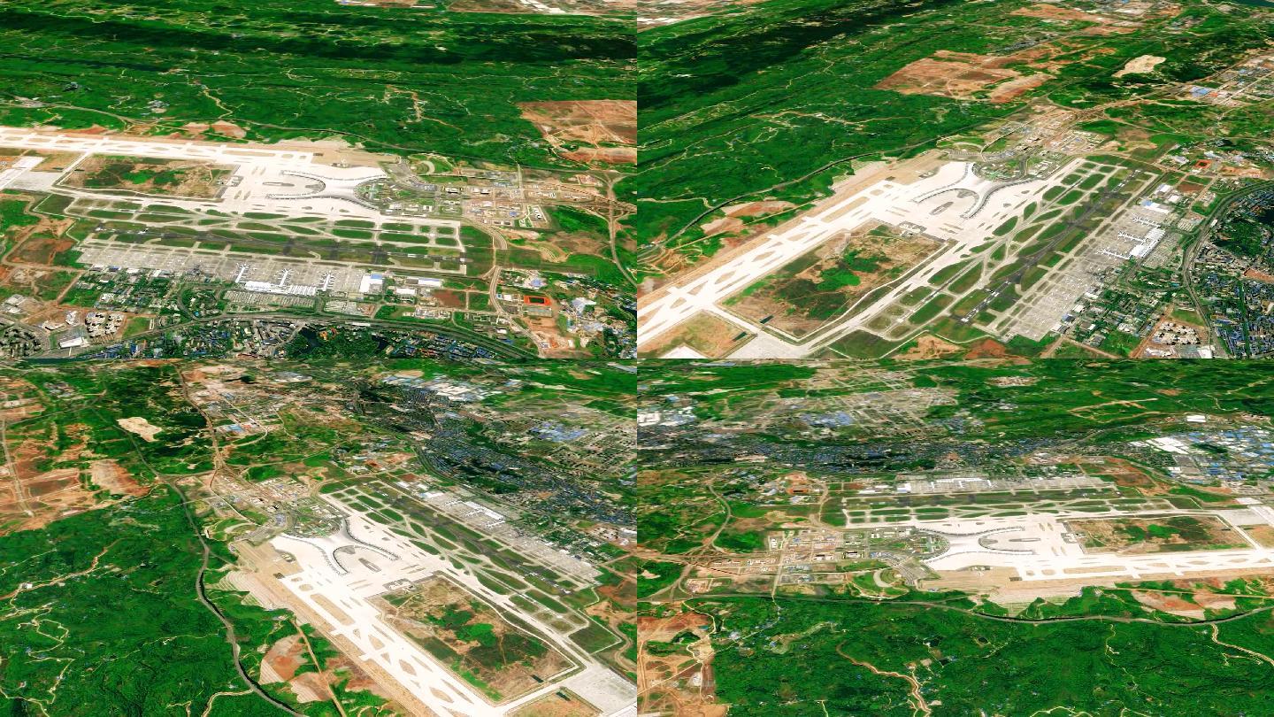 重庆江北国际机场卫星地图