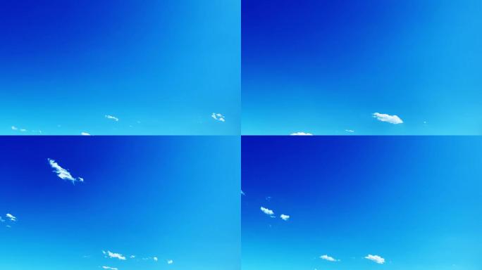【HD天空】天蓝干净云絮蓝天白云纯净晴朗