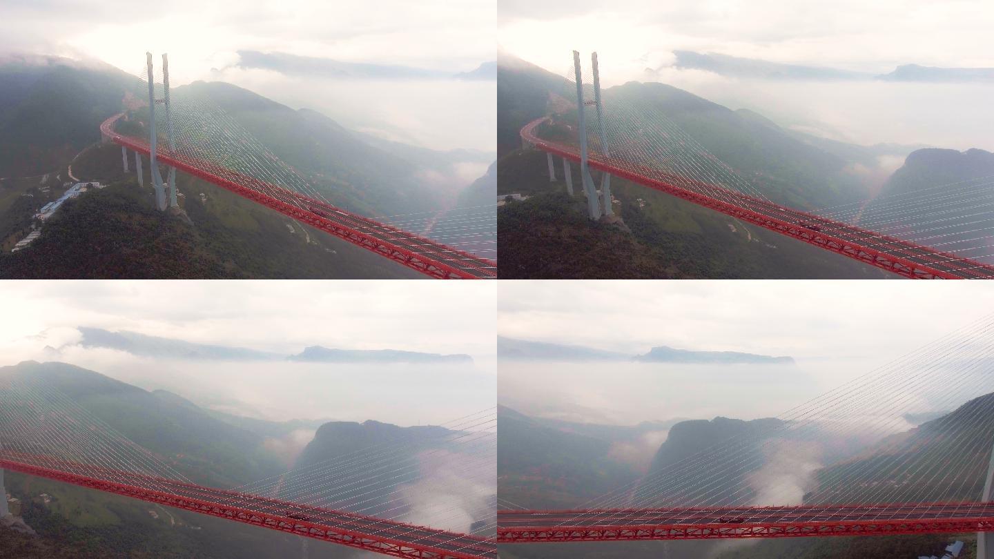 世界最高吊桥鸟瞰图