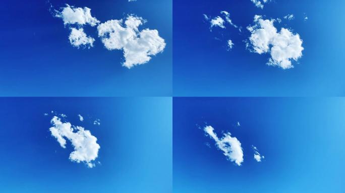【HD天空】蓝天白云纯净天蓝干净云絮光线
