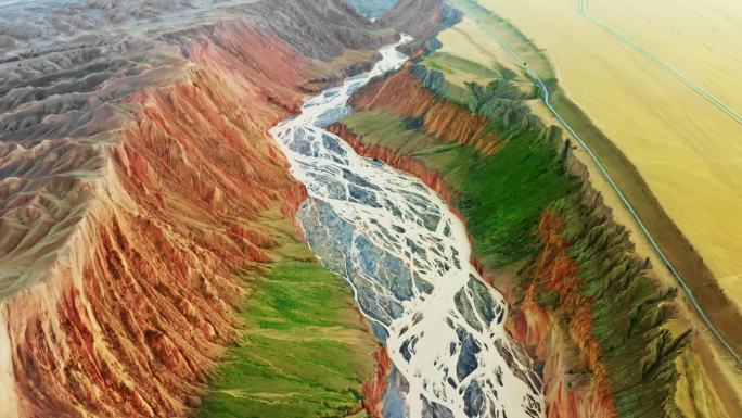 新疆安集海大峡谷航拍摄影