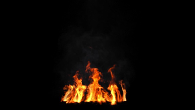 燃烧火焰用于后期视效合成素材