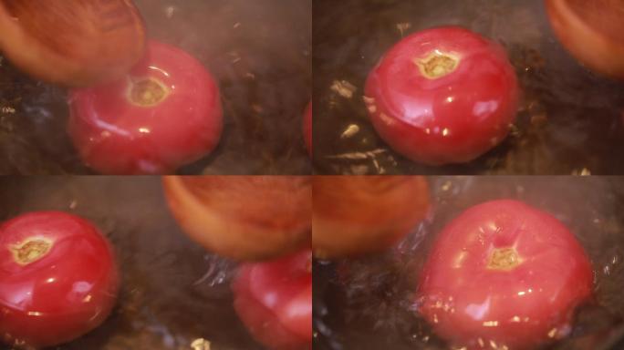 烫西红柿去皮熬番茄酱  (4)