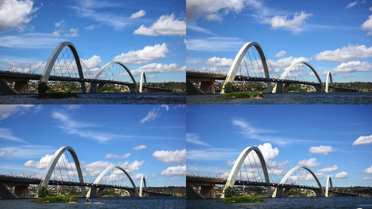 巴西桥的延时视频。