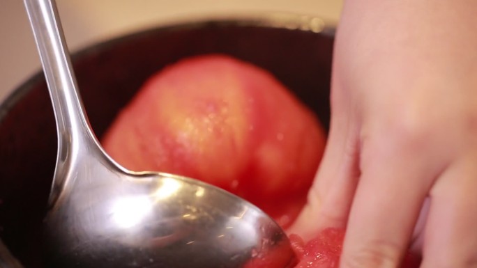 烫西红柿去皮熬番茄酱  (8)