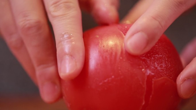 烫西红柿去皮熬番茄酱  (6)