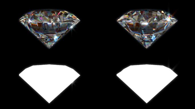 无缝旋转3D钻石