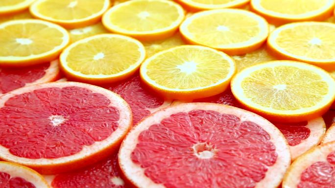 柑橘类水果实拍展示广告空镜饮料果汁