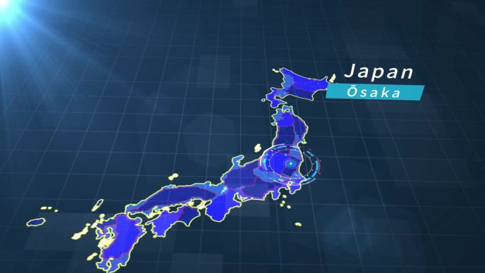 日本地图大孤市辐射整个日本企业业务范围