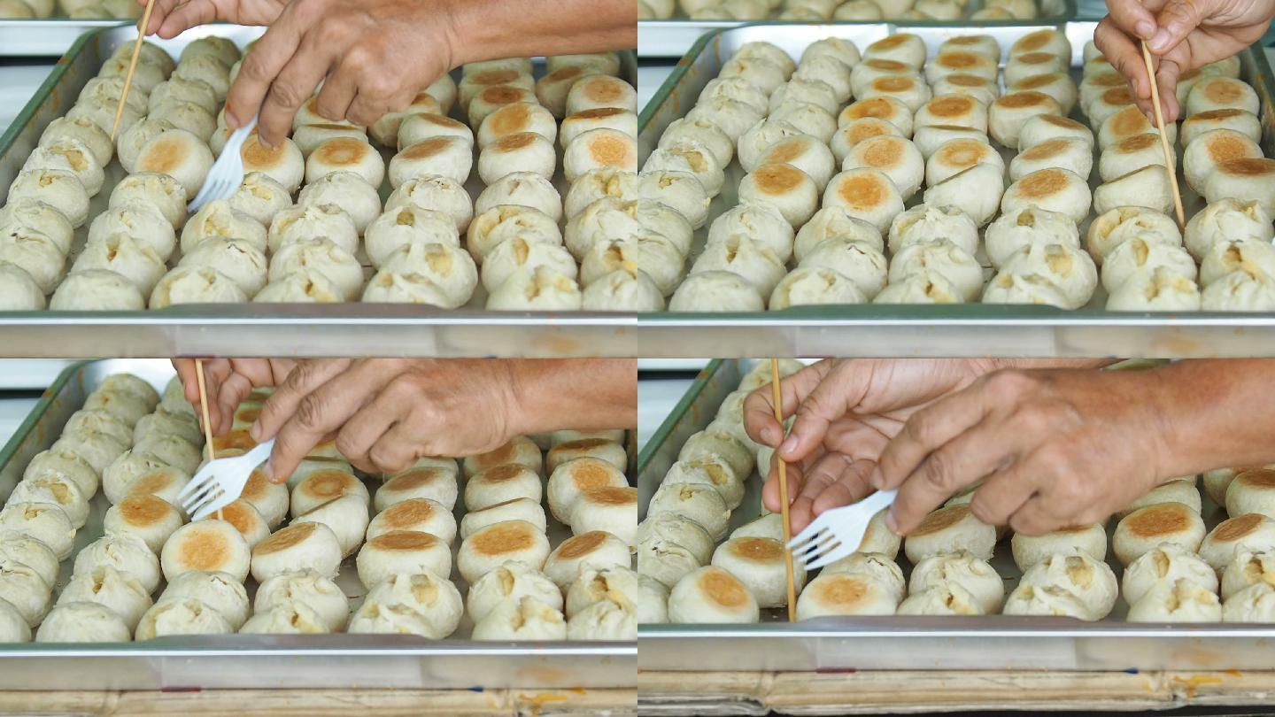 厨师制作传统中式糕点