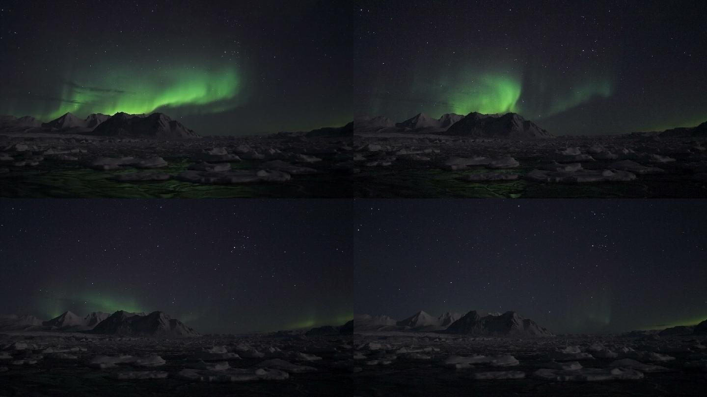 美丽的北极光后期光效南极光线光束