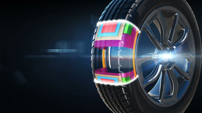 轮胎3D CG动画
