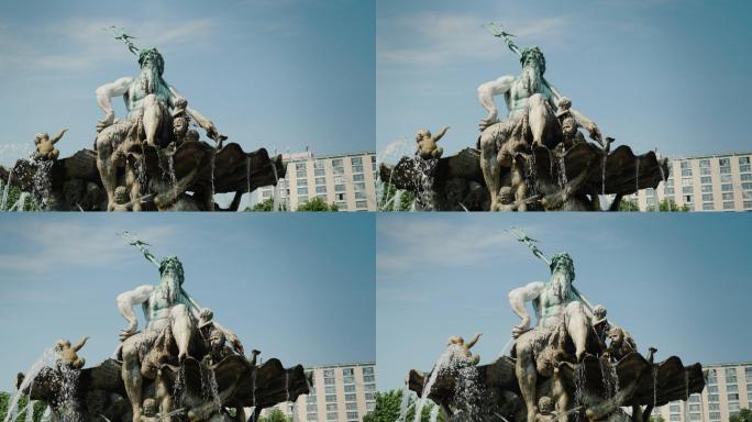 柏林市中心的海王星喷泉。