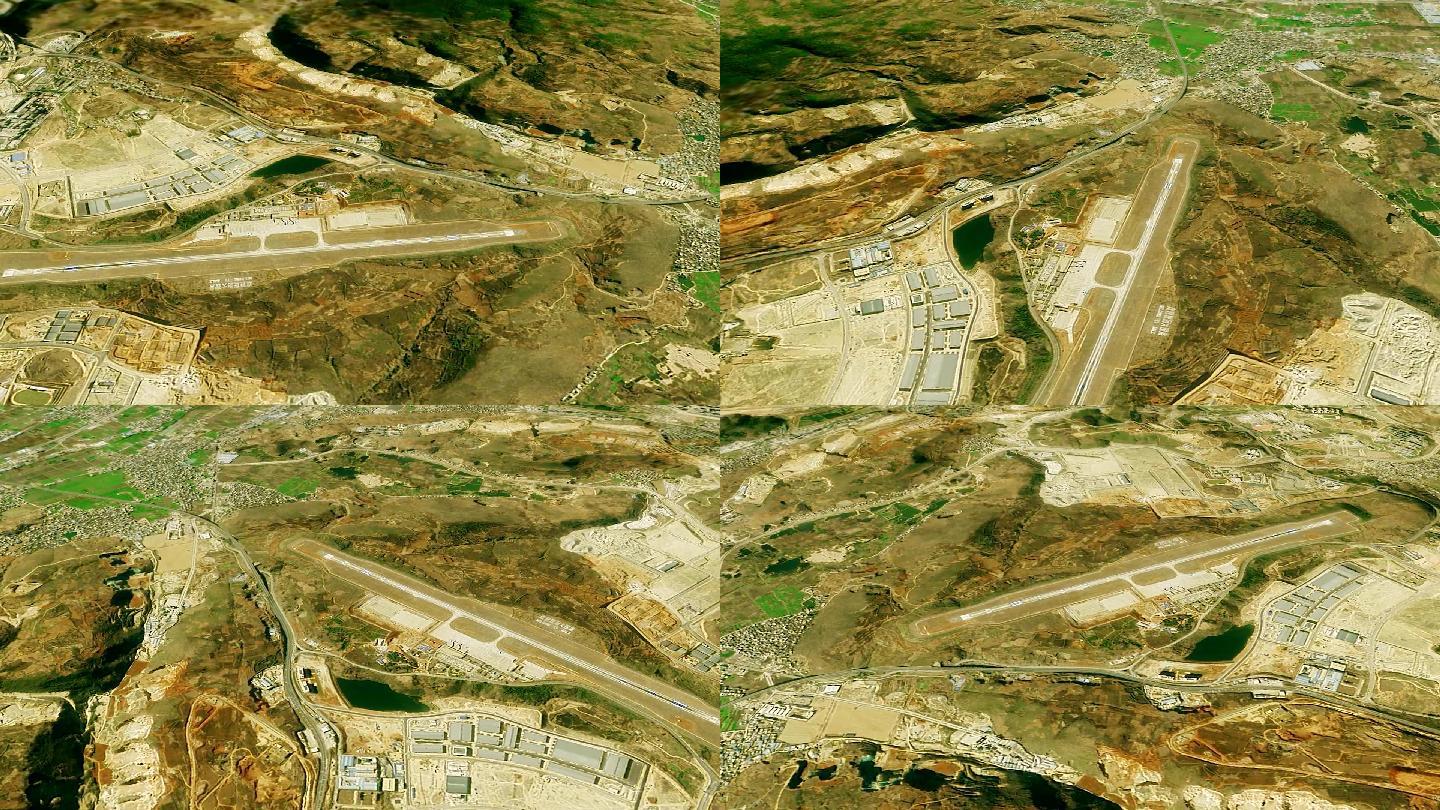 大理黄草坝机场卫星地图