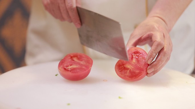 切番茄熬西红柿酱底料  (5)