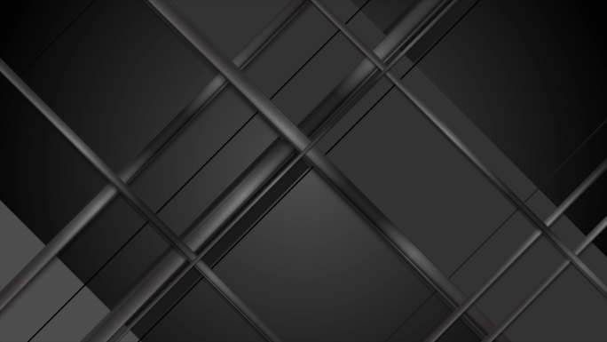 黑色几何光泽条纹运动图形设计。