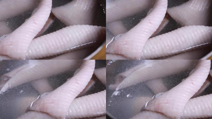 切猪蹄煮猪皮焯水去腥  (9)