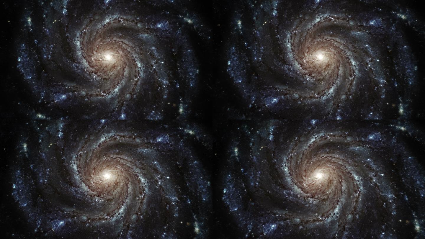 一个巨大的螺旋星系动画