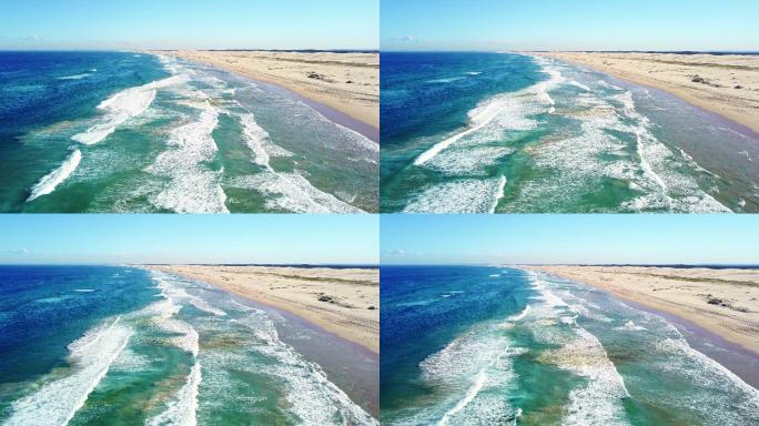 澳洲的海浪风景海边沙滩
