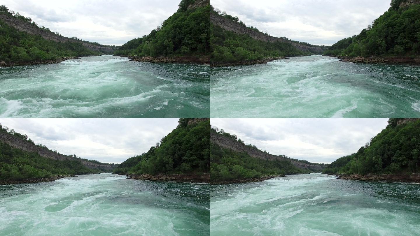 湍急的河流山川河水自然风景