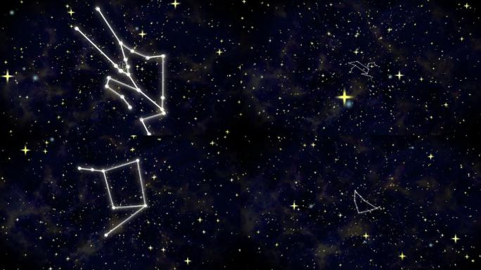 12个星座穿越空间星宿遨游星空星云宇宙奥
