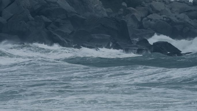 海岛海浪-高速摄影